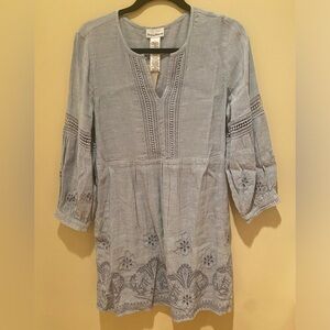 Tommy Bahama dress medium, blue, tags attached.